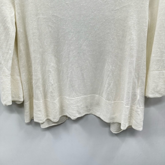 TOMMY BAHAMA white linen lightweight lagonlook cottagecore woman cardigan XS - Picture 8 of 11